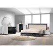 Berlin 6-Drawer Modern Wood Dresser in Black/White