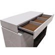 Berlin 6-Drawer Modern Wood Dresser in Black/White