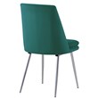 Best Master Sandler Green Velvet Upholstered Side Chairs (Set of 2)