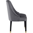 Best Master Serenity Velvet Gray Side Chairs (Set of 2)