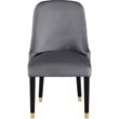 Best Master Serenity Velvet Gray Side Chairs (Set of 2)