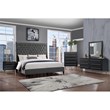 Best Master Bellanova 5-Drawers Bedroom Chest in Black with Gold Accents