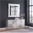Lacy Metallic Silver Sheen Sideboard
