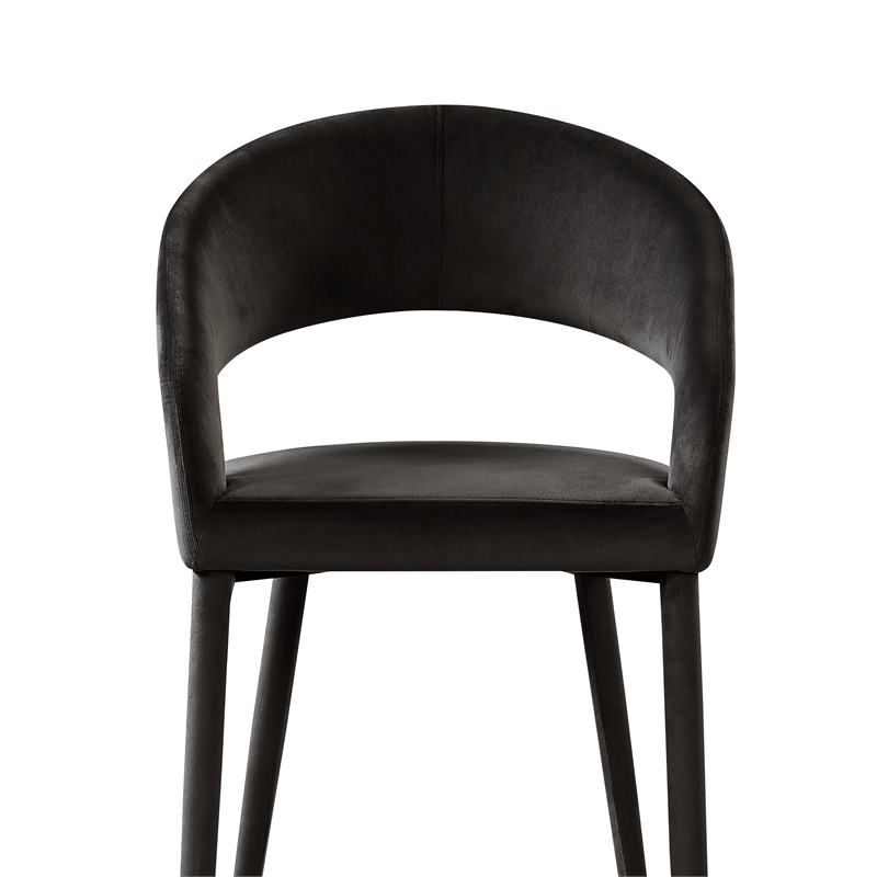 Best Master Furniture Jacques Velvet Black Dining Chairs (Set of 2)