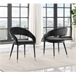 Best Master Furniture Jacques Velvet Black Dining Chairs (Set of 2)