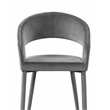 Jacques Velvet Gray Dining Chairs (Set of 2)