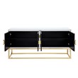 Best Master Furniture Levan Gold Mirrored Wood Buffet/Sideboard