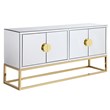 Best Master Furniture Levan Gold Mirrored Wood Buffet/Sideboard