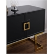 Vibrance Black Wood Modern Sideboard
