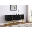 Vibrance Black Wood Modern Sideboard