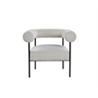 Palma Cream Boucle Metal Arm Chair