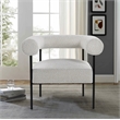 Palma Cream Boucle Metal Arm Chair