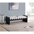 Magnus Black Wood Bedroom Big Bench