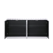 Genova Metallic Silver Wood Sideboard