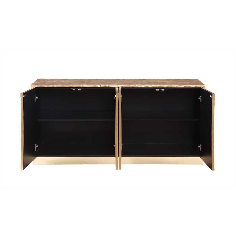 Best Master Furniture Kinderhook Gold Wood Buffet/Sideboard