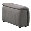 Best Master Maxine Linen Fabric Upholstered Arm Only in Gray