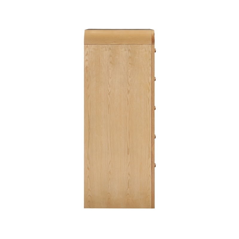Belmont 5-Drawer Rattan Wood Chest