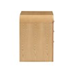 Belmont 3-Drawer Brown Rattan Wood Nightstand