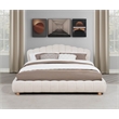 Best Master Furniture Ctera Velvet Low Profile Bed Frame (Queen/ Cream)