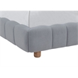 Best Master Furniture Ctera Velvet Low Profile Bed Frame (Queen/ Light Gray)