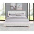 Best Master Furniture Ctalon Fleece Low Profile Bed Frame (Queen/ Cream)