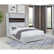 Best Master Furniture Uphoria Rabbit Velvet Bed Frame (Eastern King/ Gray)