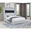 Best Master Furniture Uphoria Rabbit Velvet Bed Frame (Eastern King/ Gray)