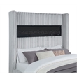 Best Master Furniture Uphoria Rabbit Velvet Bed Frame (Eastern King/ Gray)