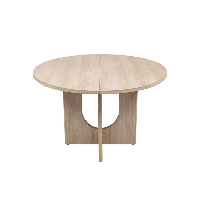 Best Master Furniture Camden 5-Piece Modern Light Oak Round Dining Set