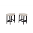 Best Master Furniture Caden 3-Piece Rectangle Beige Marble Look Top Bar Set