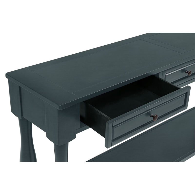 Best Master Furniture Delphina Rectangle Transitional Sofa Table (Deep Sea Dive)