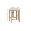 Best Master Furniture Dappelle 3-Piece Counter Height Pub Set (Natural)
