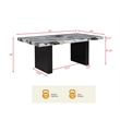 Best Master Furniture Sheridan Transitional Modern Rectangle Dining Table