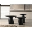 Best Master Furniture Terra Transitional Modern Round Sofa Table (Ebony Black)