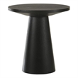 Best Master Furniture Terra Transitional Modern Round Sofa Table (Ebony Black)