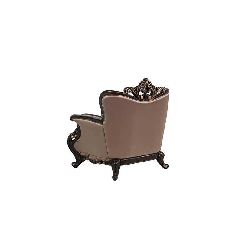 Best Master Furniture Tlerra Victorian Traditional Desert Sand Living Room Chair