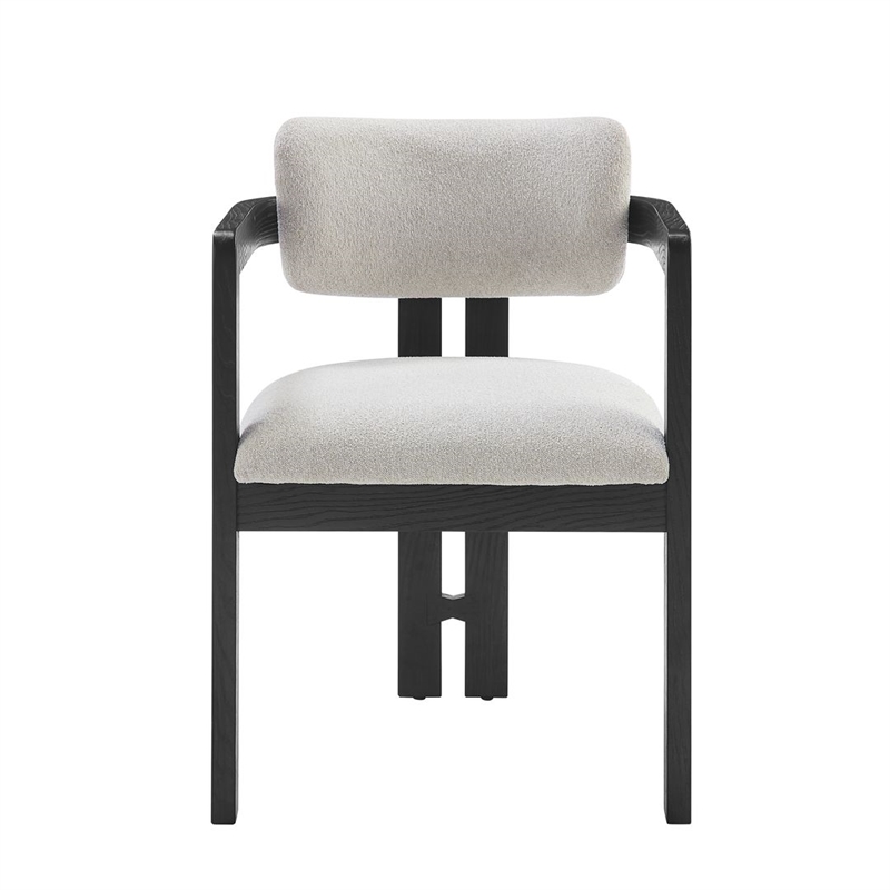 Best Master Furniture Tappelle Mid-Century Black Dining Arm Chair (Set of 2)