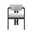 Best Master Furniture Tappelle Mid-Century Black Dining Arm Chair (Set of 2)