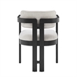 Best Master Furniture Tappelle Mid-Century Black Dining Arm Chair (Set of 2)