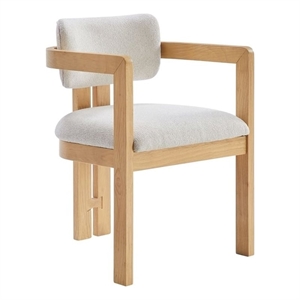 Best Master Furniture Tappelle Mid-Century Natural Dining Arm Chair (Set of 2)