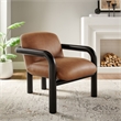 Best Master Furniture Tapporo Mid-Century Modern Black Accent Chair (Set of 1)