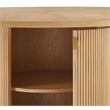 Best Master Furniture Tappelle Mid-Century Round Storage Dining Table (Natural)