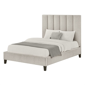 Best Master Furniture Talero Upholstered Bed Frame (California King/Wheat Beige)