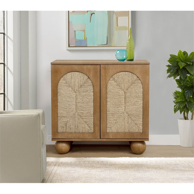 Best Master Furniture Cyrus 2-Door Accent Cabinet (Brown)