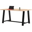 KFI Midtown 3' x 6' Wood Top Counter Height Conference Table in Maple