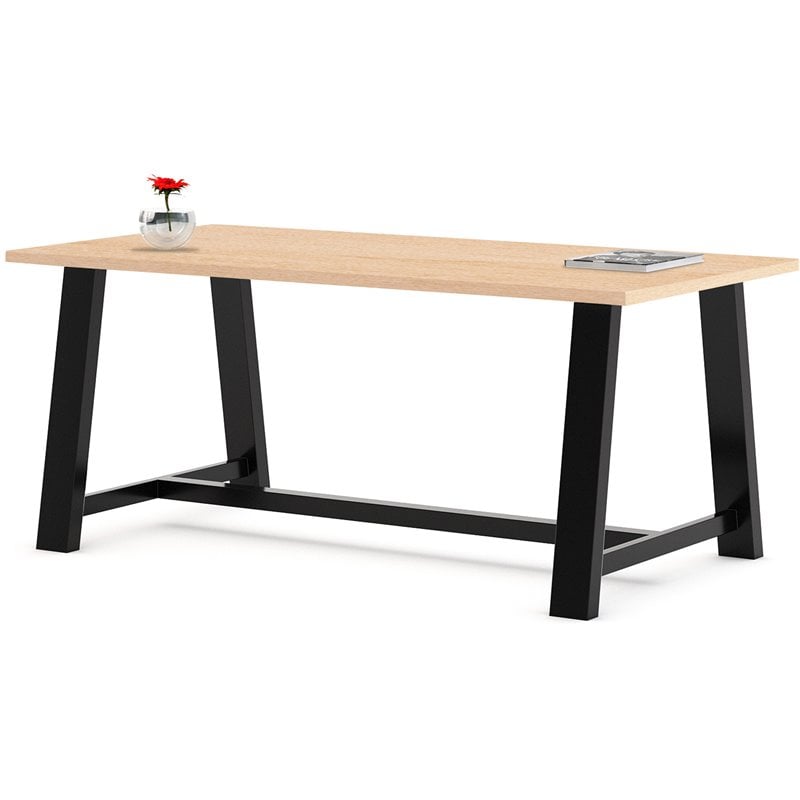 KFI Midtown 3' x 6' Wood Top Standard Height Conference Table in Maple