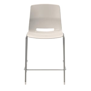 Olio Designs Lola 25&quot Plastic Stackable Counter Stool in Moonbeam