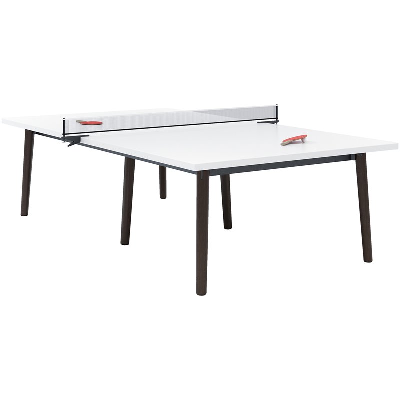 Olio Designs Della Wooden Ping Pong Table in Latte