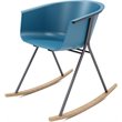 Olio Designs Tee Plastic Black Coffee Frame Rocker in Bermuda and Latte