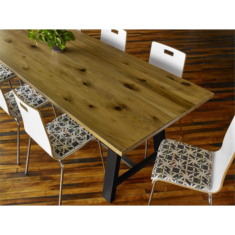 KFI Midtown 3' x 9' Wood Top Bar Height Conference Table in Espresso